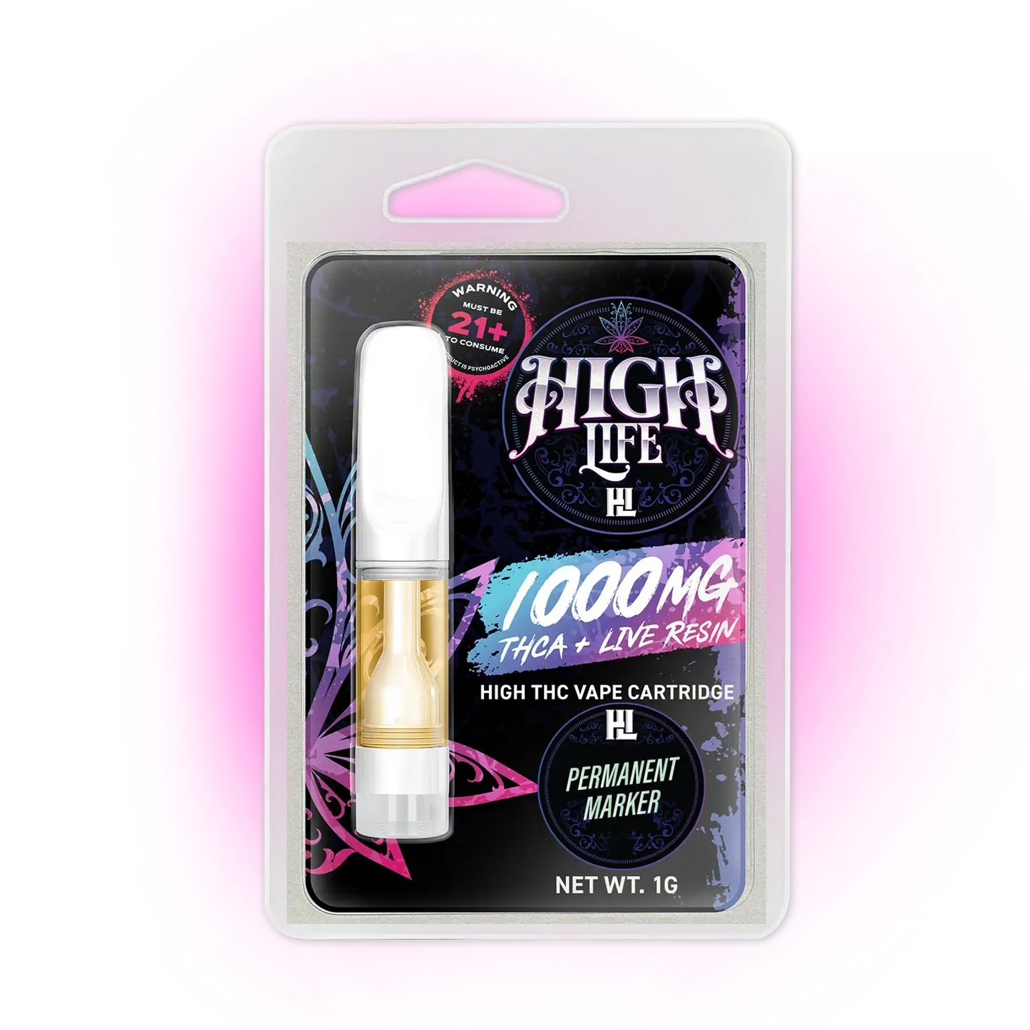 High Life THCa Cartridge 1G | 1000mg - Permanent Marker image