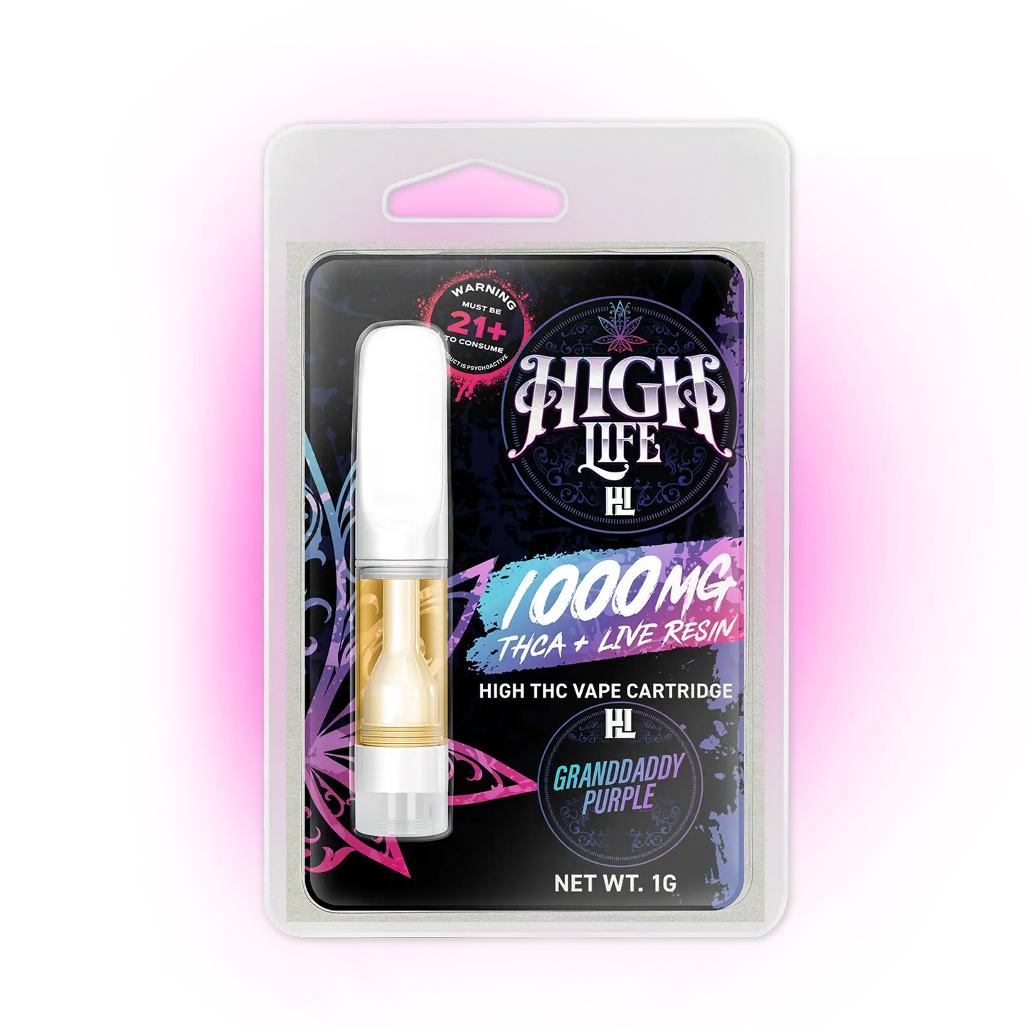 High Life HHC Cartridge 1G | 1000mg - Granddaddy Purple image