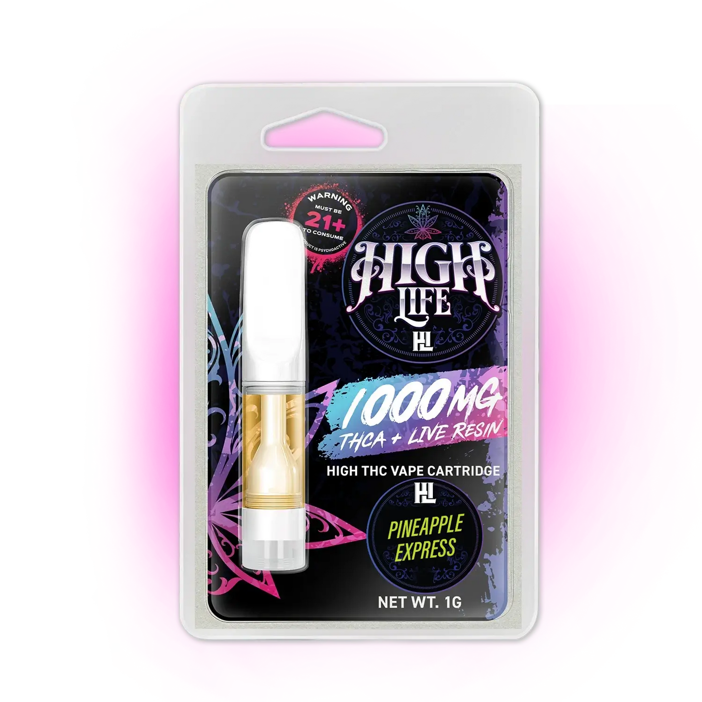 High Life THCa Cartridge 1G | 1000mg - Pineapple Express image