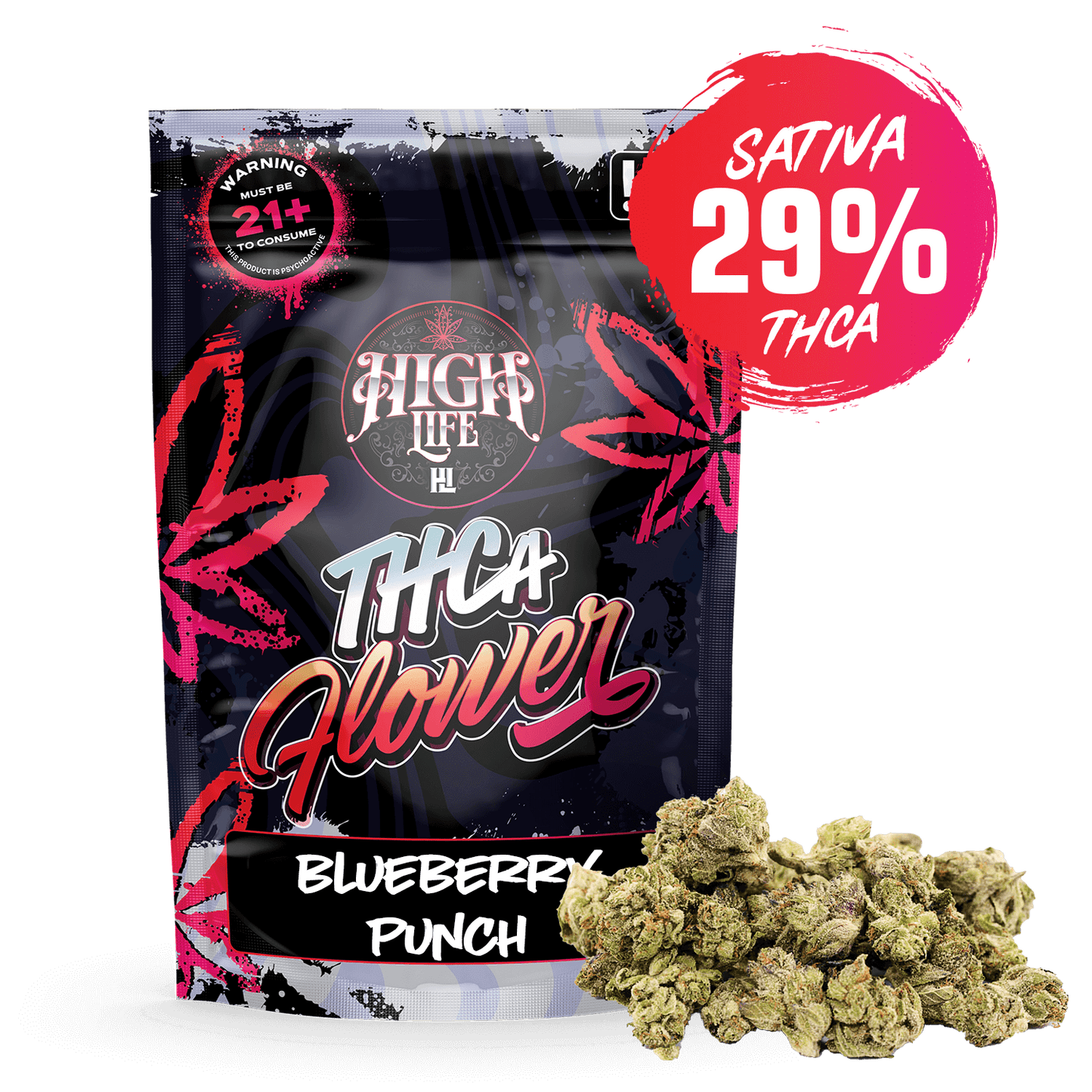 THCA Flower Smalls- Blueberry Punch | 1oz image 0