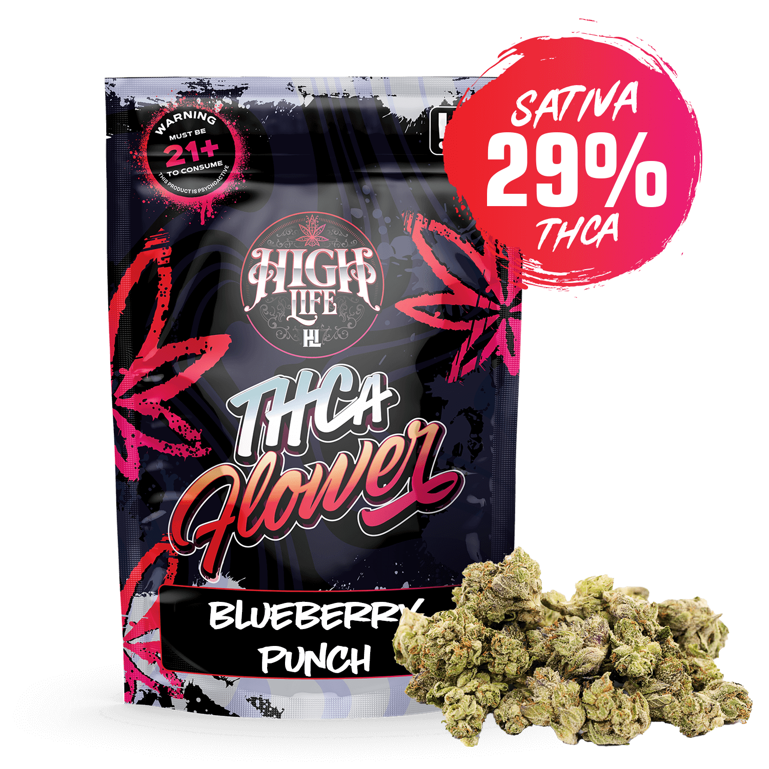 THCA Flower Smalls- Blueberry Punch | 1oz image 0