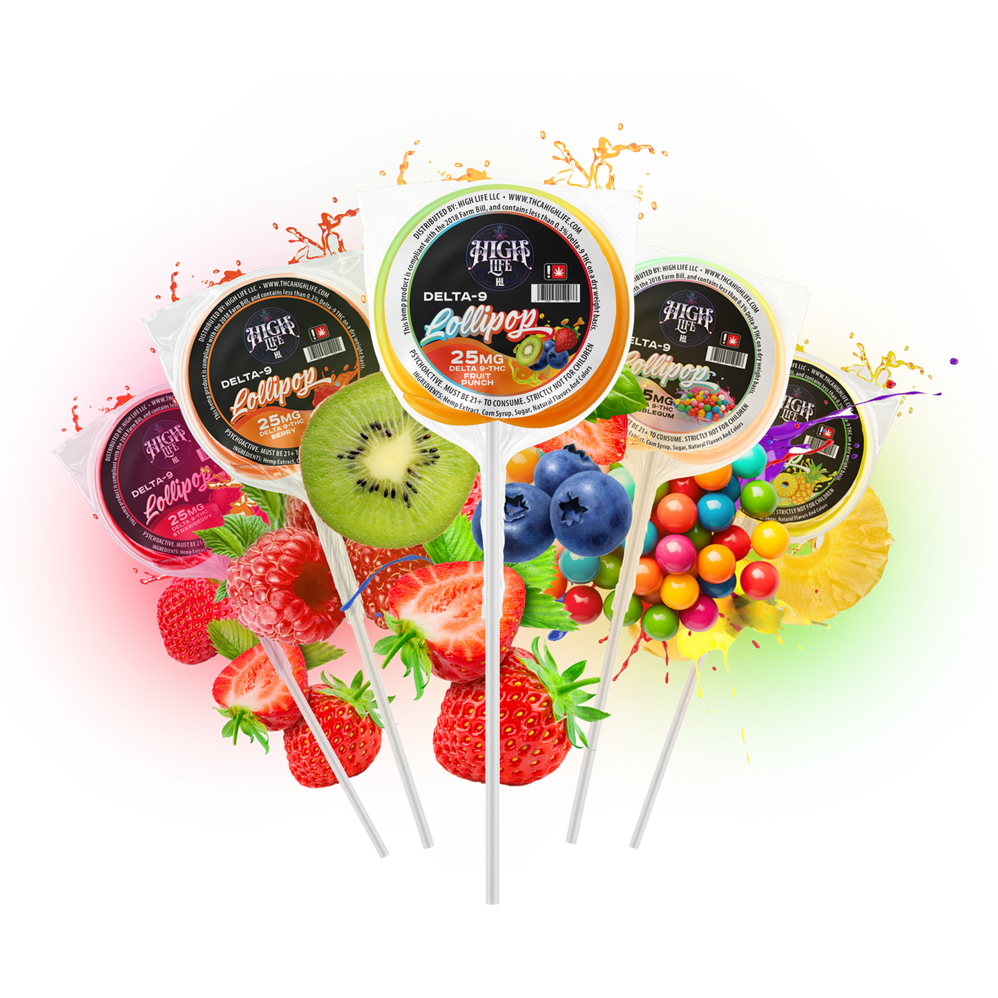 Delta 9 THC Lollipops | 25mg