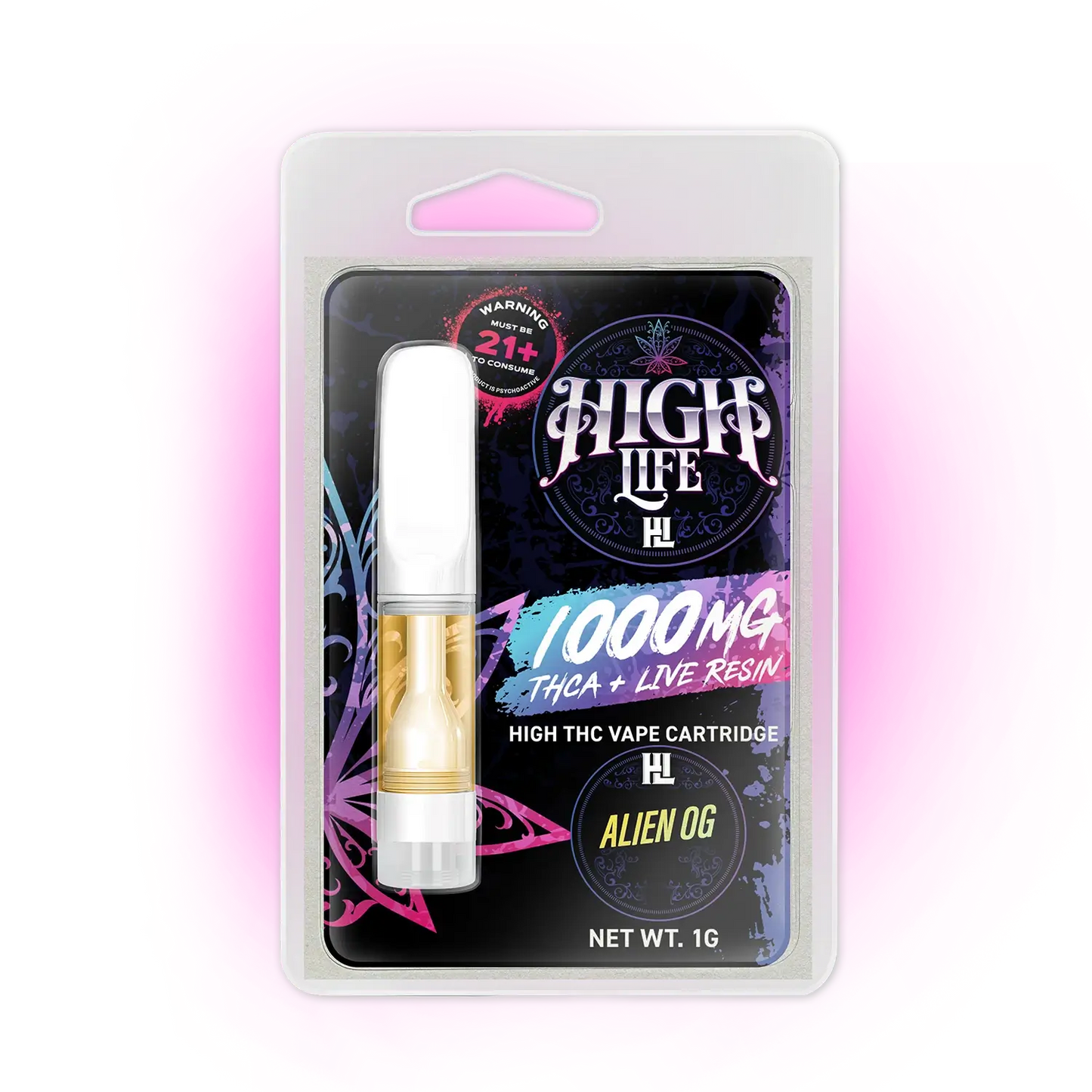 High Life THCa Cartridge 1G | 1000mg - Alien OG image