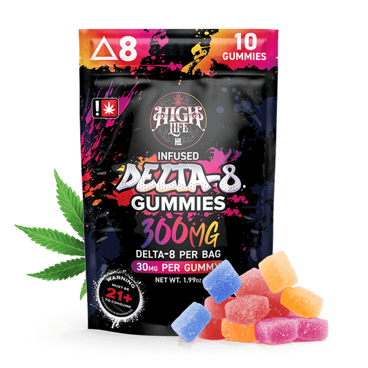 Delta 8 THC Gummies │Mixed Fruit │ 10ct │300mg image 0