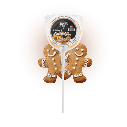 Delta 9 THC Lollipops | 25mg | Gingerbread image 0
