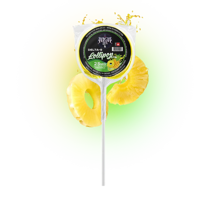 Delta 9 THC Lollipops | 25mg | Pineapple image 0