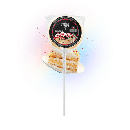Delta 9 THC Lollipops | 25mg | Birthday Cake image 0