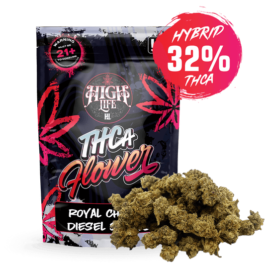 THCA Flower Smalls- Royal Cherry Diesel | 1oz image 0