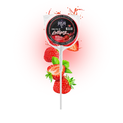 Delta 9 THC Lollipops | 25mg | Strawberry image 0