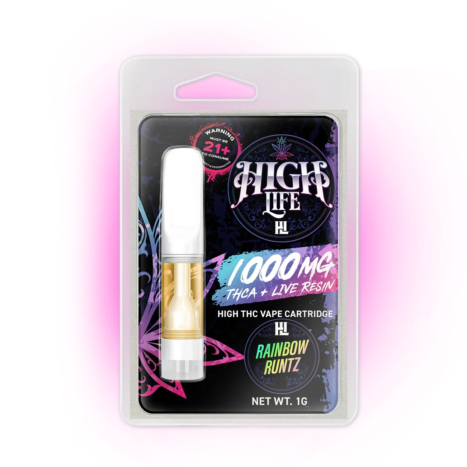 High Life THCa Cartridge 1G | 1000mg - Rainbow Runtz image